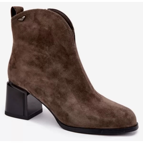  Dámske členkové topánky VINCEZA 91178 BROWN 