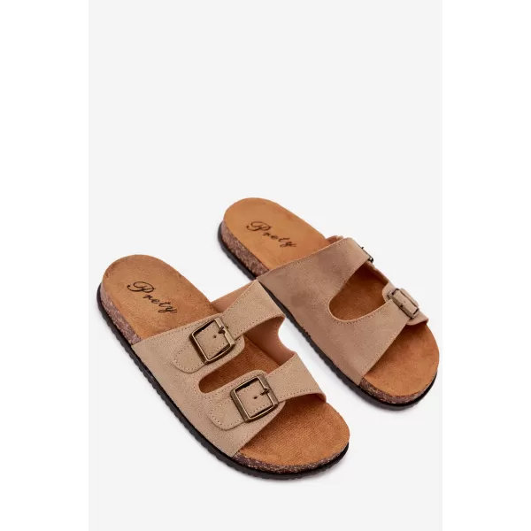  Pánske šľapky BOTO 56302-11 KHAKI 
