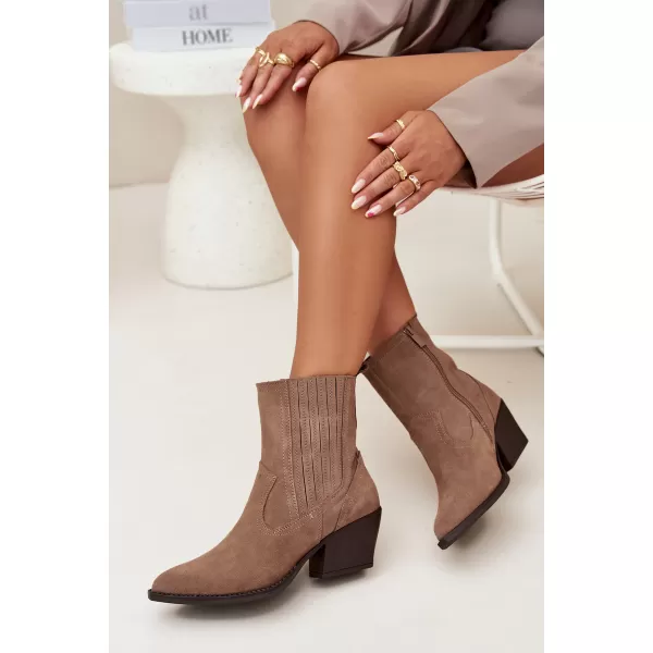  Dámske členkové topánky BOTO NC1339K/6350 KHAKI 