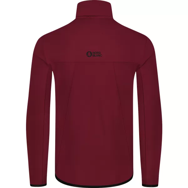  Pánska powerfleece mikina NORDBLANC MORASS NBSFM8335 VÍNOVÁ 
