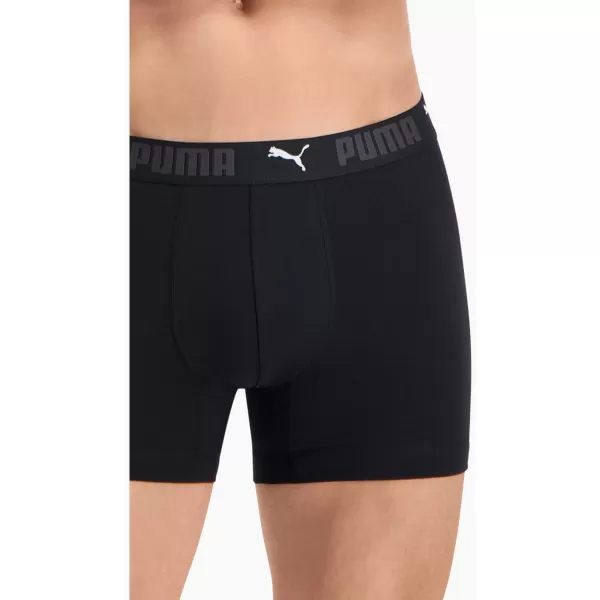  Pánske boxerky PUMA SPORT COTTON BOXER 2P 93552101 BLACK 
