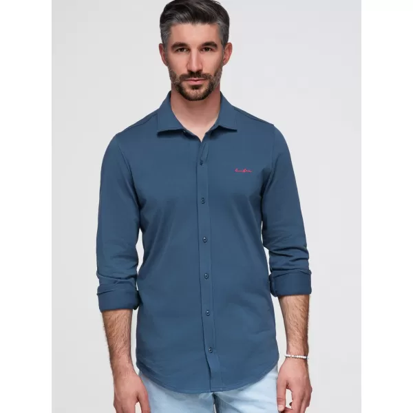  Pánska košeľa OMBRE K697 DENIM 