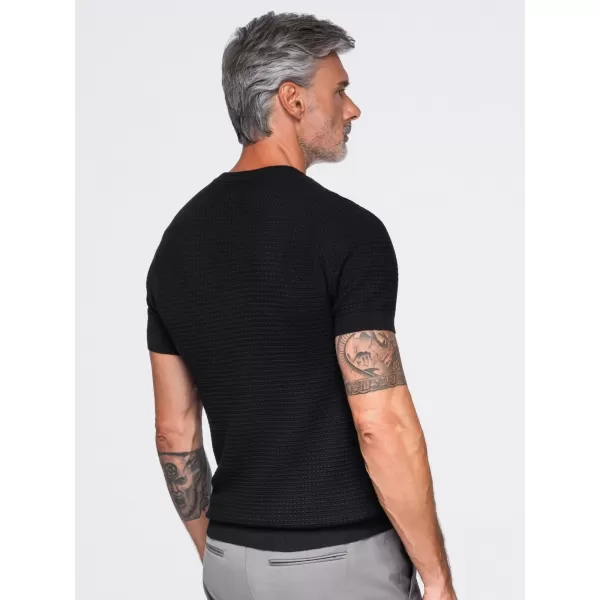  Pánske tričko OMBRE OM-TSCT-0303 BLACK 
