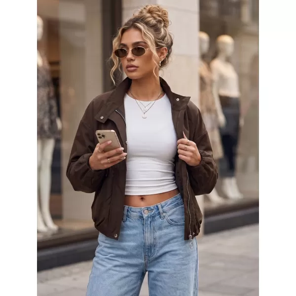  Dámska bunda DSTREET TY6022 HNEDÁ 