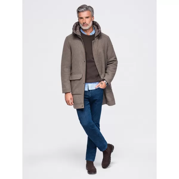  Pánska parka OMBRE OM-COWC-0161 ASH GREY 