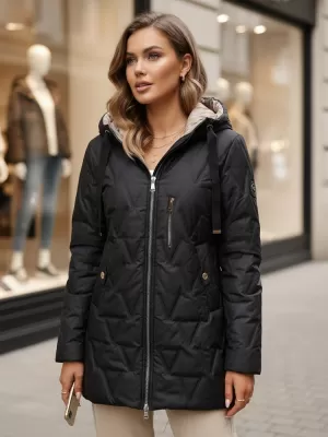 Dámska bunda DSTREET TY5768 ČIERNA
