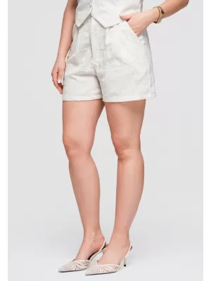 Dámske kraťasy OMBRE OW-ST-E0019 BEIGE