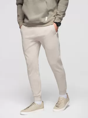 Pánske tepláky OMBRE OM-PABS-0305 LIGHT BEIGE