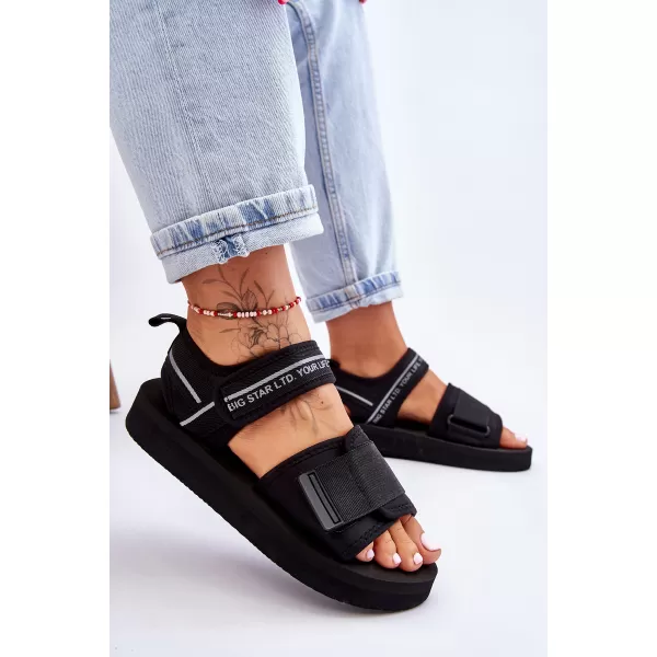 Dámske sandále BIG STAR SHOES LL274784 BLACK 