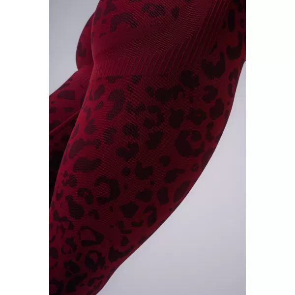  Dámske legíny NEBBIA PRIMAL 849 BORDO LEOPARD 