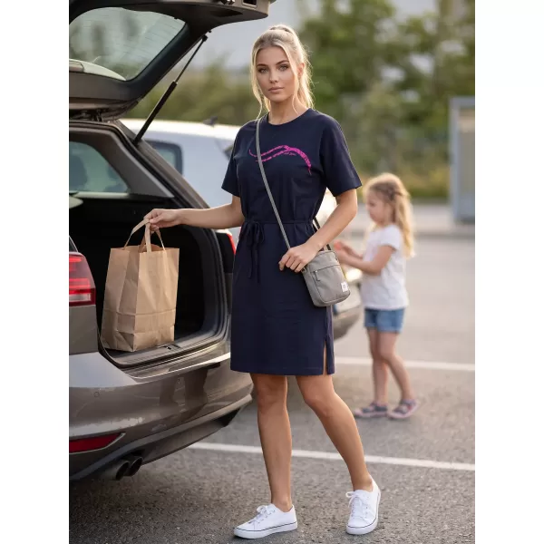  Dámske šaty ALTISPORT ALW001816 NÁMORNÁ MODRÁ 