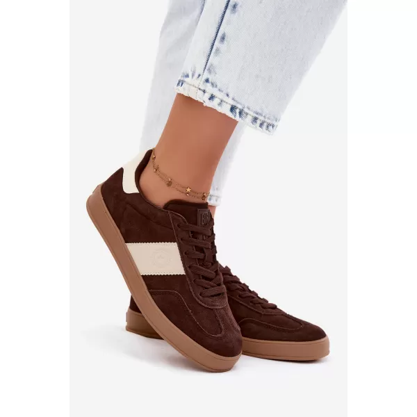  Dámske tenisky BIG STAR SHOES UU274008 BROWN/BEIGE 