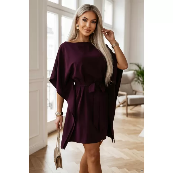  Dámske šaty NUMOCO 287-48 ZRELÁ SLIVKA 