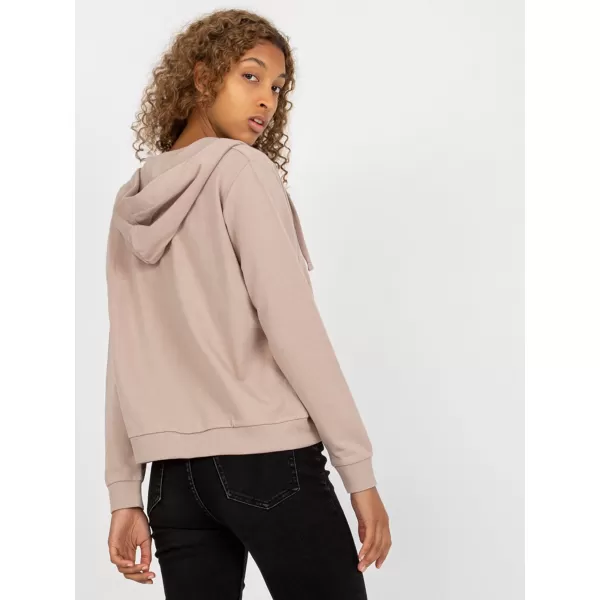  Dámska mikina BASIC FEEL GOOD B-002.65 DARK BEIGE 