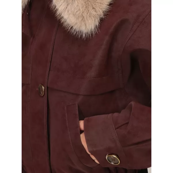  Dámska bunda DSTREET TY5696 BORDO 