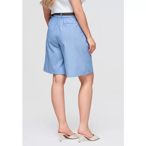  Dámske kraťasy OMBRE OW-ST-E0016 BLUE 