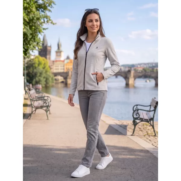  Dámska fleece mikina ALTISPORT ALW002852 STRIEBORNÝ MELÍR 