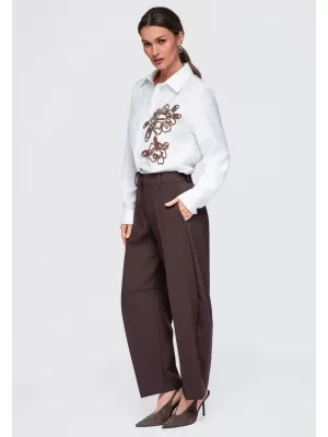Dámska košeľa OMBRE OW-SH-E0073 WHITE