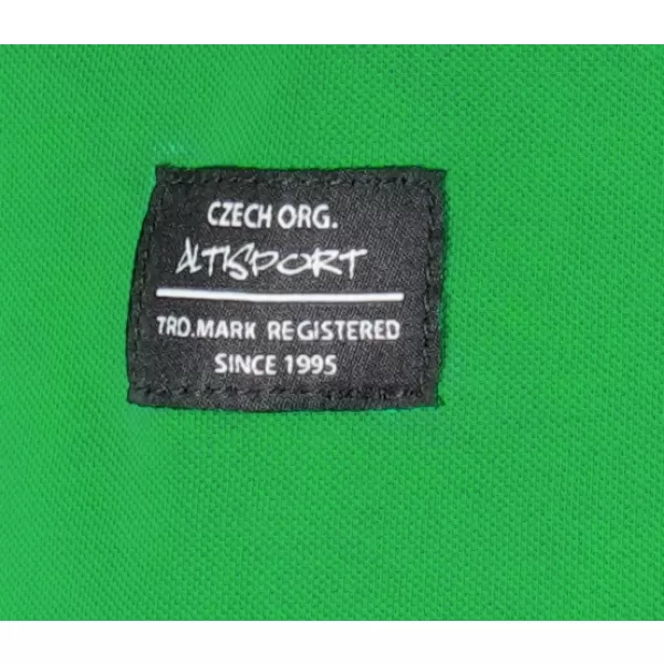 Pánske tričko s golierom ALTISPORT NP/ALMST90601 KELLY GREEN 