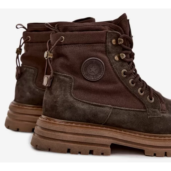  Pánske topánky BIG STAR SHOES UU174254 BROWN/BEIGE SHADOWS 