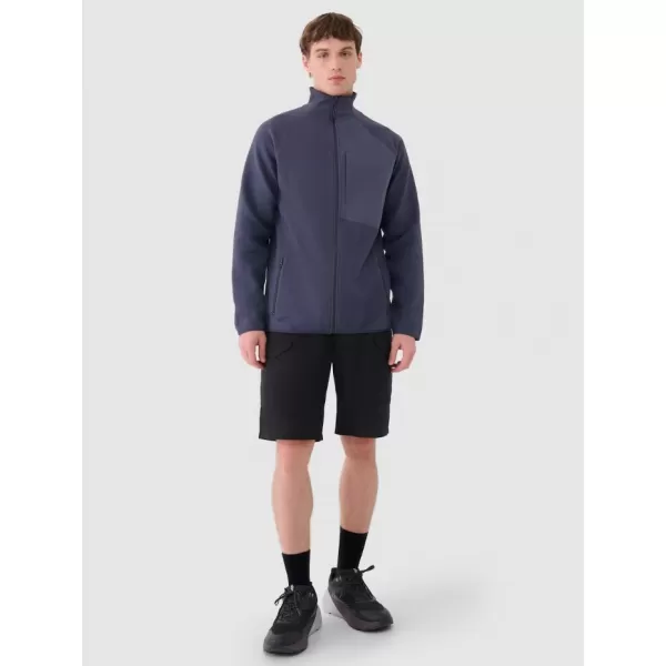  Pánska fleece mikina 4F WAW25TFLEM357 DENIM 