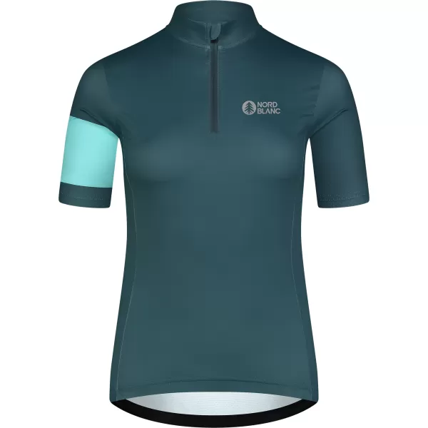  Dámsky cyklo dres NORDBLANC ENTHUSIAST NBSLF8084 ZELENÁ 