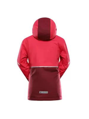 Detská lyžiarska bunda ALPINE PRO DEARO 3 RASPBERRY