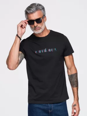 Pánske tričko OMBRE OM-TSPT-0300 BLACK