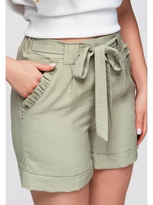 Dámske kraťasy OMBRE OW-ST-E0006 KHAKI