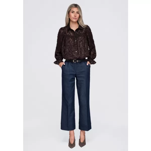 Dámska košeľa OMBRE OW-SH-E0074 BROWN 