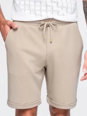 Pánske kraťasy OMBRE OM-SRCS-0206 BEIGE