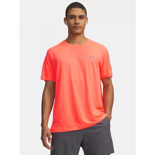  Pánske tričko UNDER ARMOUR VELOCITI REFLCT SS 6009518-824 ORANŽOVÁ 