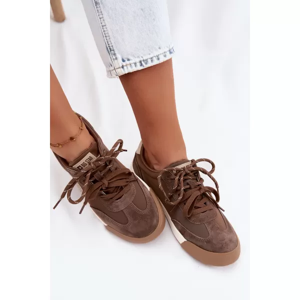  Dámske tenisky BIG STAR SHOES UU274002 BROWN/BEIGE 