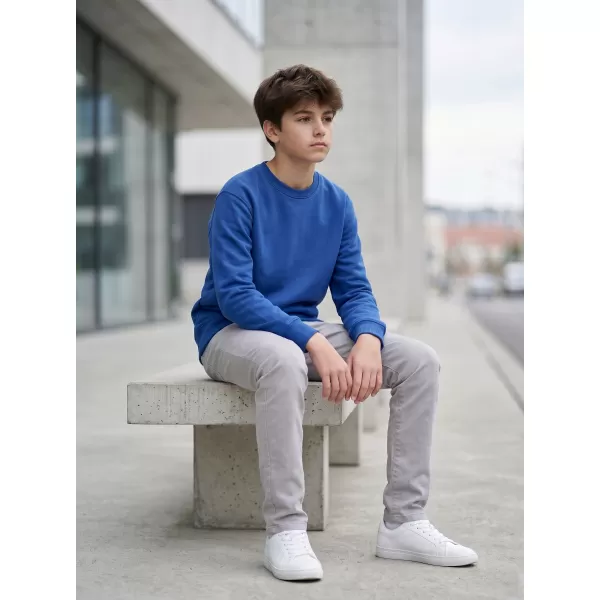  Detská mikina MALFINI CREW 427 KRÁĽOVSKÁ MODRÁ 