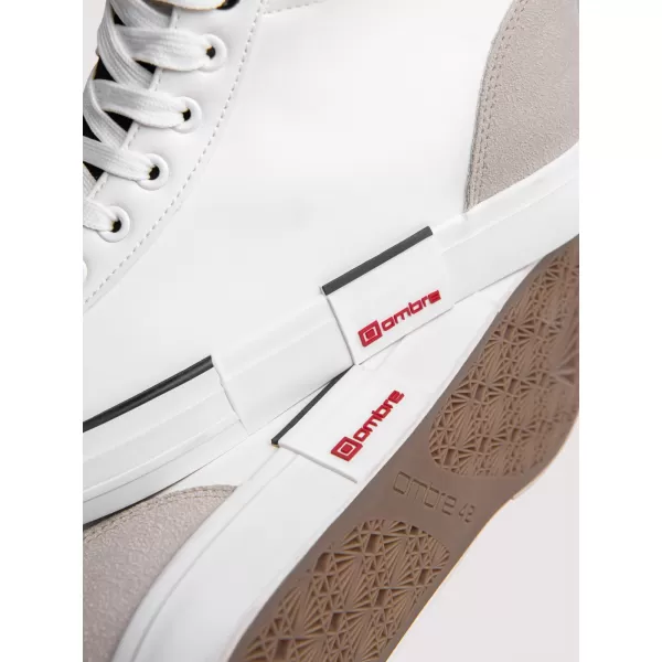  Pánske členkové tenisky OMBRE OM-FOTH-0240 WHITE AND BEIGE 