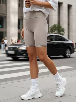 Dámske kraťasy DSTREET SY0569 SVETLO ŠEDÁ