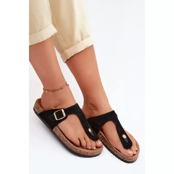  Dámske žabky BOTO 26SD21-101 BLACK 
