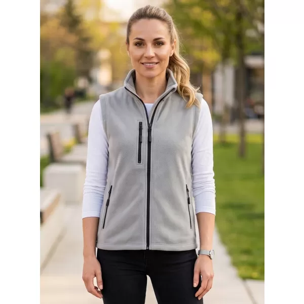  Dámska fleece vesta MALFINI EXIT W-525 SVETLO ŠEDÁ 