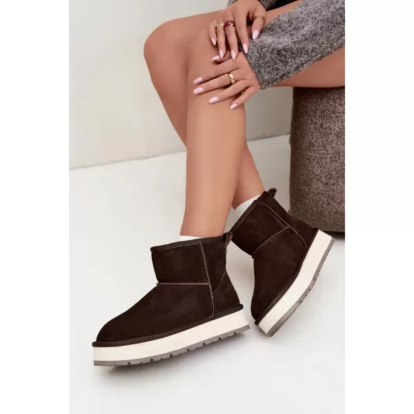  Dámske topánky BIG STAR SHOES UU274693 BROWN/BEIGE 