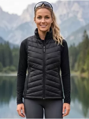 Dámska hybridná vesta MALFINI PREMIUM CROSS 558 ČIERNA