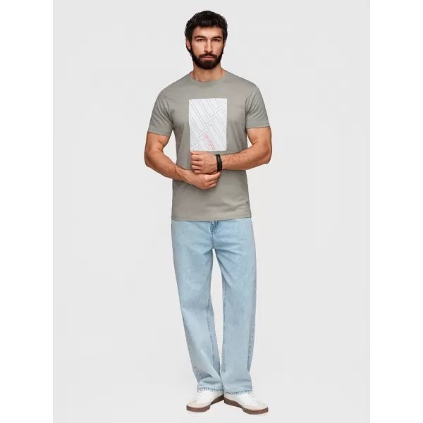  Pánske tričko OMBRE OM-TSPT-0259 GREY 