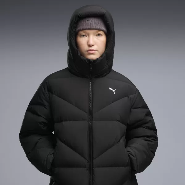  Dámsky kabát PUMA HOODED DOWN PUFFER COAT W 69457901 PUMA BLACK 