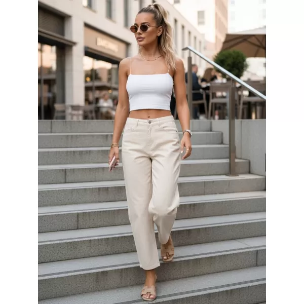  Dámske nohavice DSTREET UY3061 BÉŽOVÁ 