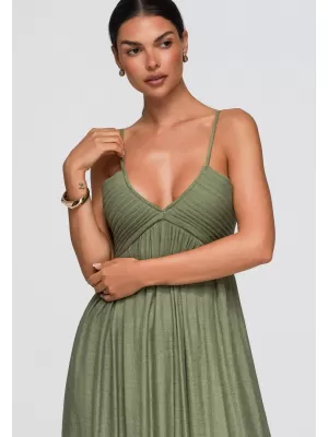 Dámske šaty OMBRE OW-DLR-E0009 GREEN