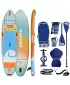 Paddleboard SKIFFO RIVAGE SUNRISE MODRÁ/ORANŽOVÁ
