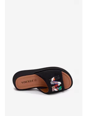 Dámske šľapky VINCEZA 66942 BLACK