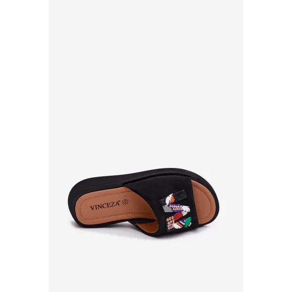  Dámske šľapky VINCEZA 66942 BLACK 