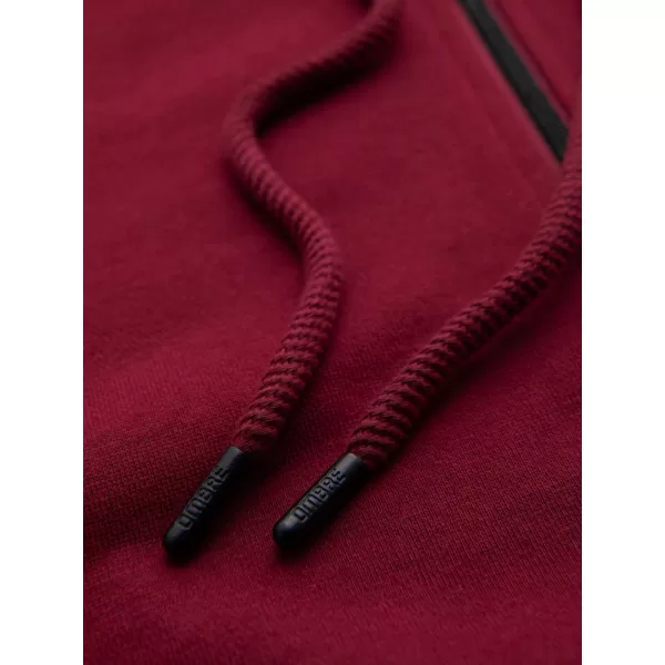  Pánska mikina OMBRE OM-SSZP-0256 RED 