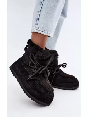Dámske snehule BOTO 9077 BLACK