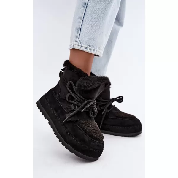  Dámske snehule BOTO 9077 BLACK 